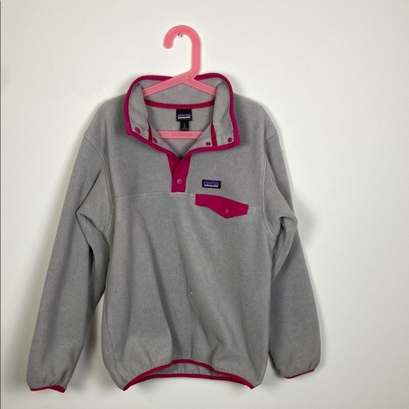 Patagonia Other - Patagonia Girls Large Synchilla Snap-T‎ Pullover Jacket Winter Outdoor Gorpcore